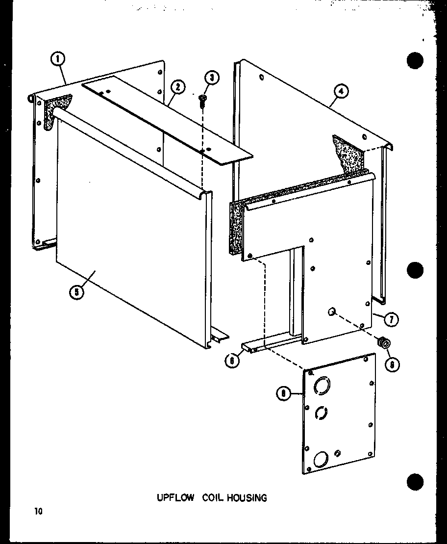 Upflow coil housing (d67635-28/p67635-28c) (d67635-24/p67635-24c) (d67635-20/p67635-20c) (d67635-16/p67635-16c)