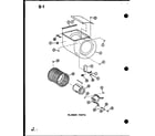 Amana BBC3610M-B/P67346-6C blower parts (ebac2400m/p55572-30c) (ebac2410m/p55572-32c) (ebac2900m/p55572-34c) (ebac2910m/p55572-36c) diagram