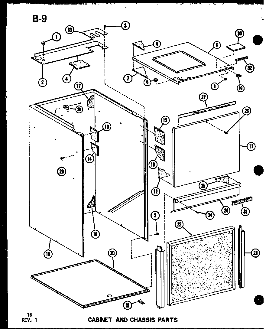 CABINET AND CHASSIS PARTS (VBC18CT-1J/P54878-19C) (VBC23CT-1J/P54878-20C) (VBC30CT-1W/P55572-1C) (VBC35CT-1W/P55572-2C) (VBC30CT-1J/P54878-21C) (VBC35CT-1J/P54878-22C)