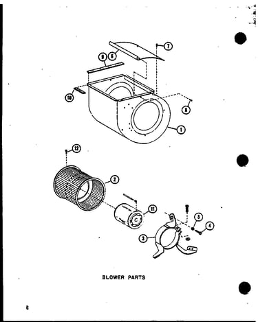 Blower parts (ebcu2410mb/p6752101c) (ebcu3610mb/p6752102c)