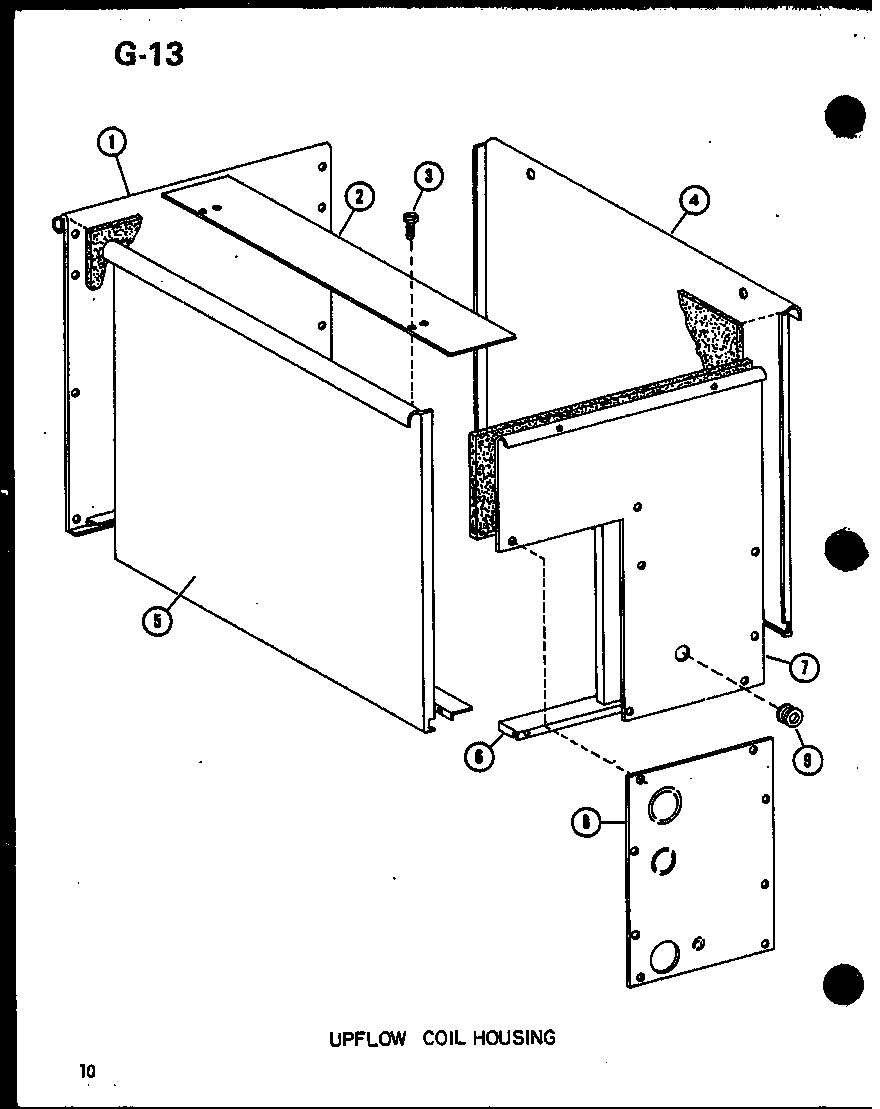 Upflow coil housing (d67635-28/p67635-28c) (d67635-24/p67635-24c) (d67635-20/p67635-20c) (d67635-16/p67635-16c)