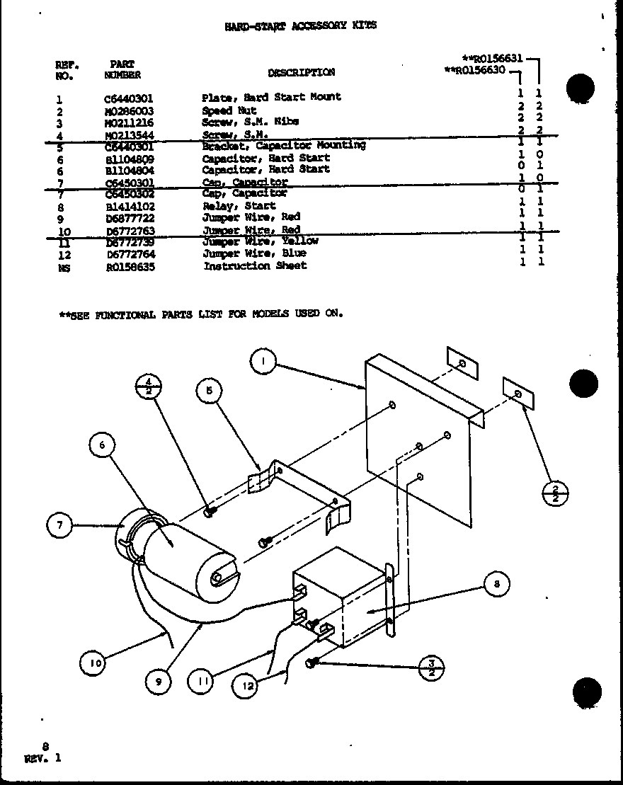Hard-start accessory kits