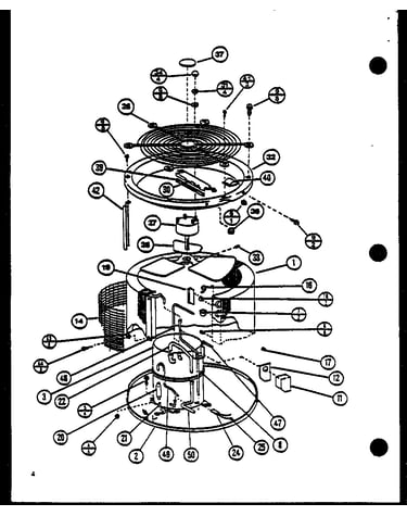 Preformed condenser assembly