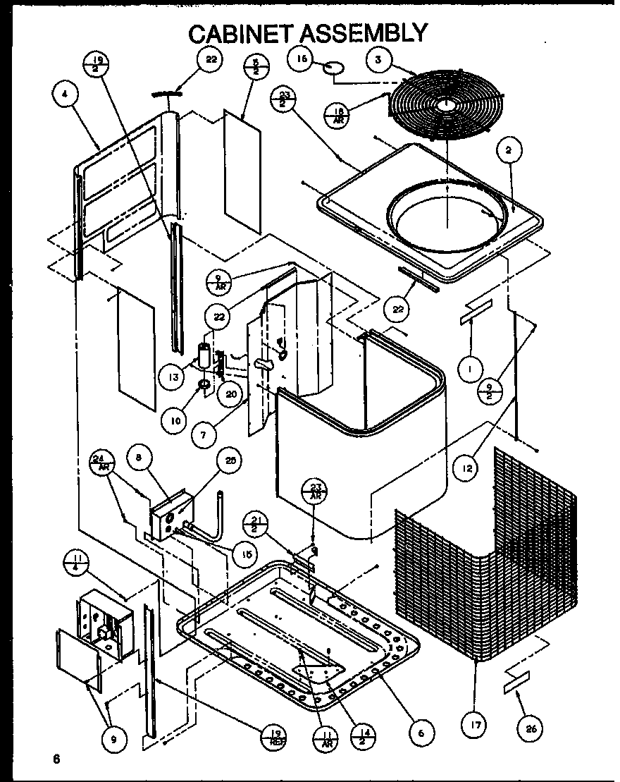 CABINET ASSEMBLY (SRCF24U01D/P1100001C) (SRCF30U01D/P1100002C) (SRCF36U01D/P1100003C) (SRCF42U01D/P1100004C) (SRCF42U01E/P1100010C) (SRCF42U01F/P1100013C)