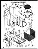 Cabinet assembly (srcf24u01d/p1100001c) (srcf30u01d/p1100002c) (srcf36u01d/p1100003c) (srcf42u01d/p1100004c) (srcf42u01e/p1100010c) (srcf42u01f/p1100013c)
