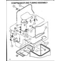 Amana SRCF42U01E/P1100010C compressor and tubing assembly (srcf24u01d/p1100001c) (srcf30u01d/p1100002c) (srcf36u01d/p1100003c) (srcf42u01d/p1100004c) (srcf42u01e/p1100010c) (srcf42u01f/p1100013c) diagram
