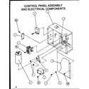Amana SRCF42U01E/P1100010C control panel assembly and electrical components (srcf24u01d/p1100001c) (srcf30u01d/p1100002c) (srcf36u01d/p1100003c) (srcf42u01d/p1100004c) (srcf42u01e/p1100010c) (srcf42u01f/p1100013c) diagram