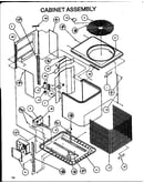 Cabinet assembly (srcf48u01d/p1100005c) (srcf48u01e/p1100011c) (srcf48u03d/p1100006c) (srcf48u03e/p1100012c) (srcf60u01d/p1100007c) (srcf60u03d/p1100008c)