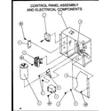 Amana SRCF42U01E/P1100010C control panel assembly and electrical components (srcf48u01d/p1100005c) (srcf48u01e/p1100011c) (srcf48u03d/p1100006c) (srcf48u03e/p1100012c) (srcf60u01d/p1100007c) (srcf60u03d/p1100008c) diagram