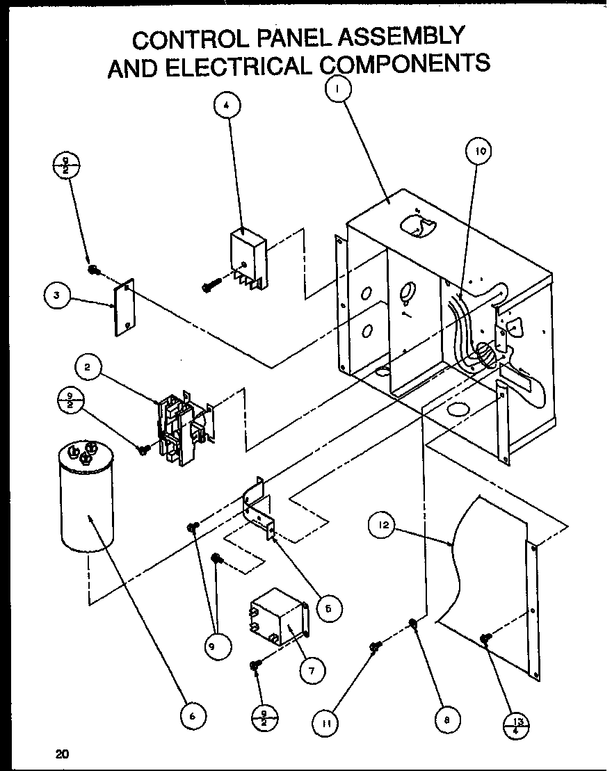 Control panel assembly and electrical components (srcf48u01d/p1100005c) (srcf48u01e/p1100011c) (srcf48u03d/p1100006c) (srcf48u03e/p1100012c) (srcf60u01d/p1100007c) (srcf60u03d/p1100008c)
