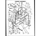 Amana BCEA42T002A/P1101507C cabinet assembly diagram