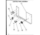 Amana BCEA60T002A/P1101509C control panel assembly diagram