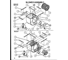 Amana BCEA60T002A/P1101509C blower assembly diagram