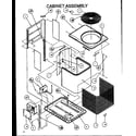 Amana ZRCF48U01A/P1163001C cabinet assembly diagram