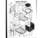 Amana ZRCF48U01A/P1163001C cabinet assembly diagram