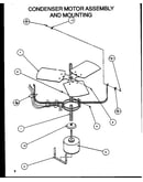 Condenser motor assembly and mounting