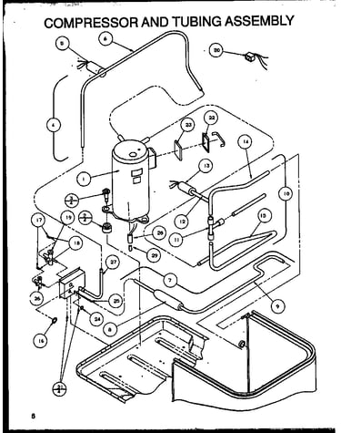 Compressor and tubing assembly (zrcf24u01d/p1104301c) (zrcf30u01d/p1104302c) (zrcf36u01d/p1104303c) (zrcf36u01e/p1104306c)