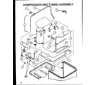 Amana ZRCF36U01E/P1104306C compressor and tubing assembly (zrcf42u01d/p1104304c) (zrcf48u01a/p1163001c) (zrcf60u01a/p1163002c) diagram
