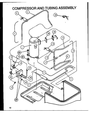 Compressor and tubing assembly (zrcf42u01d/p1104304c) (zrcf48u01a/p1163001c) (zrcf60u01a/p1163002c)