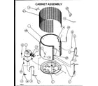 Amana ARCF36U01D/P9885204C cabinet assembly (arcf18u01d/p9885201c) (arcf24u01d/p9885202c) (arcf30u01d/p9885203c) (arcf36u01d/p9885204c) (arcf36u01e/p9885221c) diagram