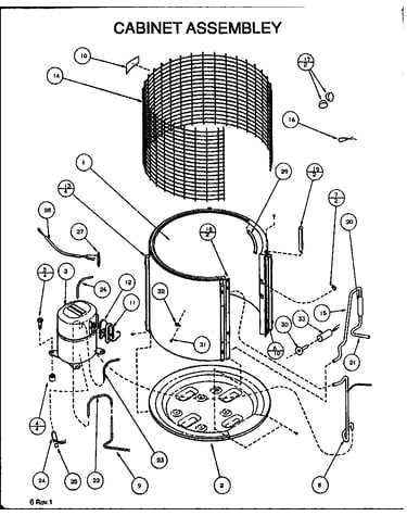Cabinet assembley (arcf42u01b/p9917917c) (arcf42u01d/p9885205c) (arcf48u01d/p9885206c) (arcf48u01b/p9917918c) (arcf48u01e/p9885219c)