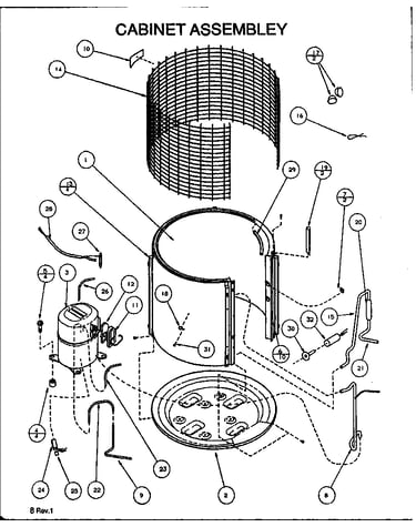 Cabinet assembley (arcf60u01b/p9917919c) (arcf60u01d/p9885208c) (arcf60u01e/p1128001c)