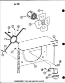 Condenser fan and motor parts (erhq48-001a/p55201-95c) (erhq48-003a/p55201-96c) (erhq60-001a/p55201-97c) (erhq60-003a/p55201-98c)