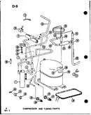 Compressor and tubing parts