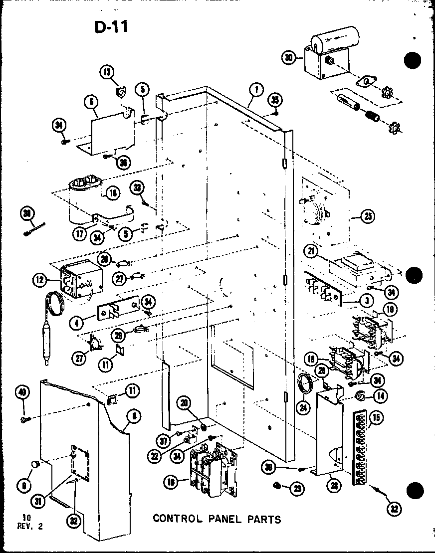 Control panel parts