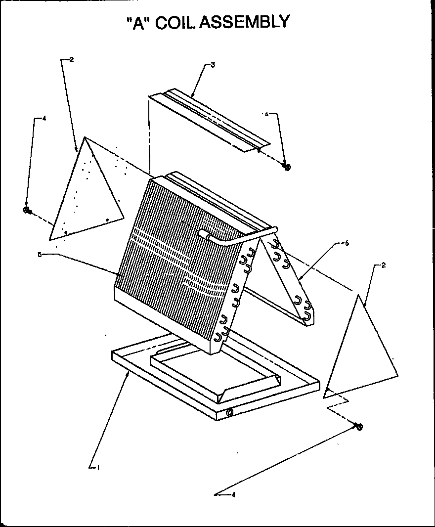 "A" COIL ASSEMBLY (SCFH24AOVA/P1167601C) (SCFH30AOVA/P1167602C) (SCFH36AOVA/P1167603C) (SCFH42AUMA/P9918510C) (SCFH42AOVA/P1167701C) (SCFH48AUMA/P9918511C) (SCFH48AOVA/P1167702C) (SCFH60AUMA/P9918512C)