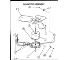 Amana ZRHF48U01A/P1155505C fan motor assembly diagram