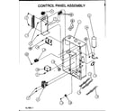Amana ZRHF36U01A/P1155503C control panel assembly diagram
