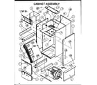 Amana BHAS30T002A/P1100711C cabinet assembly diagram