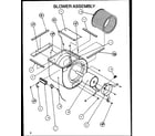 Amana BHAS36T002A/P1100712C blower assembly diagram