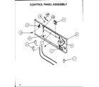 Amana BHAS36T002A/P1100712C control panel assembly diagram