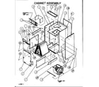 Amana BHAA36T002A/P1109704C cabinet assembly diagram