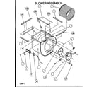 Amana BHAA24T002A/P1109702C blower assembly diagram