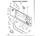 Amana BHAA36T002B/P1109708C control panel assembly diagram