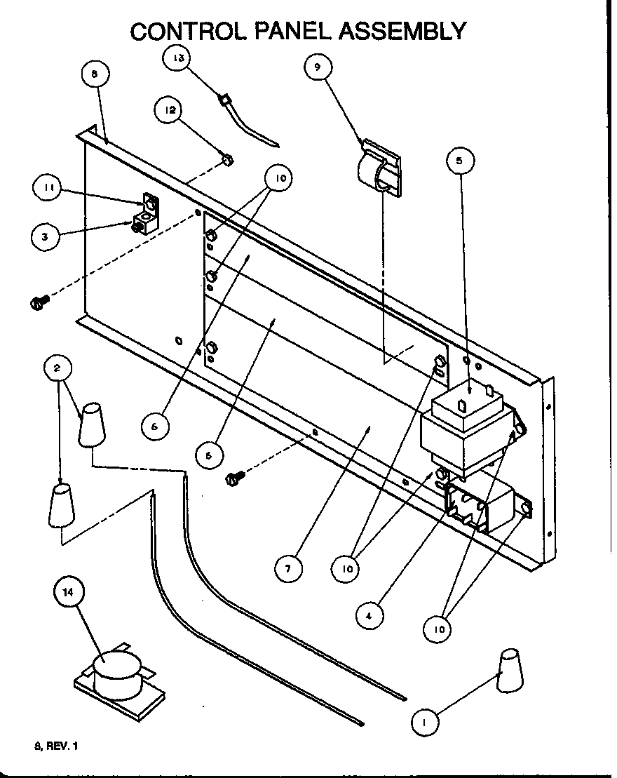 Control panel assembly
