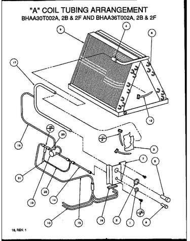 "a" coil tubing arrangement (bhaa24t002a/p1109702c) (bhaa24t002f/p1109709c) (bhaa24t002b/p1109705c) (bhaa30t002b/p1109707c) (bhaa30t002f/p1109710c) (bhaa30t002a/p1109703c) (bhaa36t002a/p1109704c) (bhaa36t002b/p1109708c) (bhaa36t002f/p1109711c)