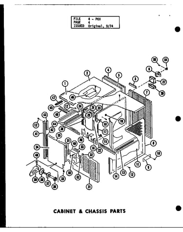 Cabinet & chassis parts (pkh2-1h/p55196-12c) (pkh2-1h/p55196-15c) (pkh2.5-1h/p55196-13c) (pkh2.5-1h/p55196-16c) (pkh3-1h/p55196-14c) (pkh3-1h/p55196-17c)