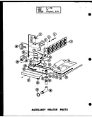 Auxiliary heater parts (d54444-1/p54444-1c) (d54444-2/p54444-2c)