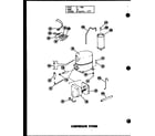 Amana D54444-6C/P54444-6C compressor system (pho4800-1a/p55600-17c) (pho4800-3a/p55600-19c) (pho5800-1a/p55600-18c) (pho5800-3a/p55600-20c) diagram