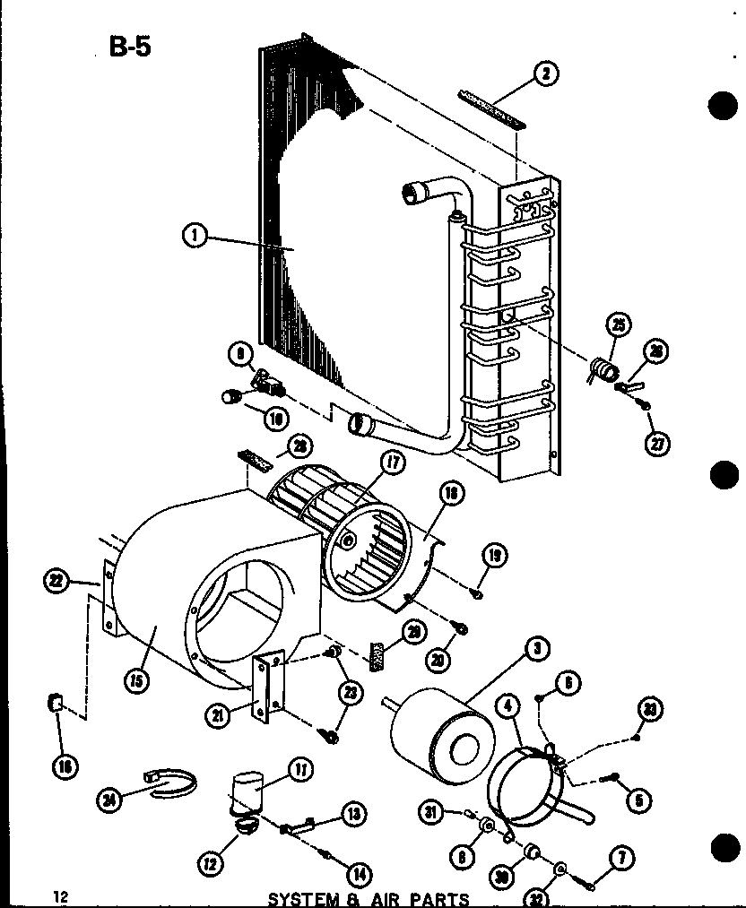 System & air parts (epcg2408-1b/p67470-1c) (epcg3010-1b/p67470-2c) (epcg3612-1b/p67470-3c)