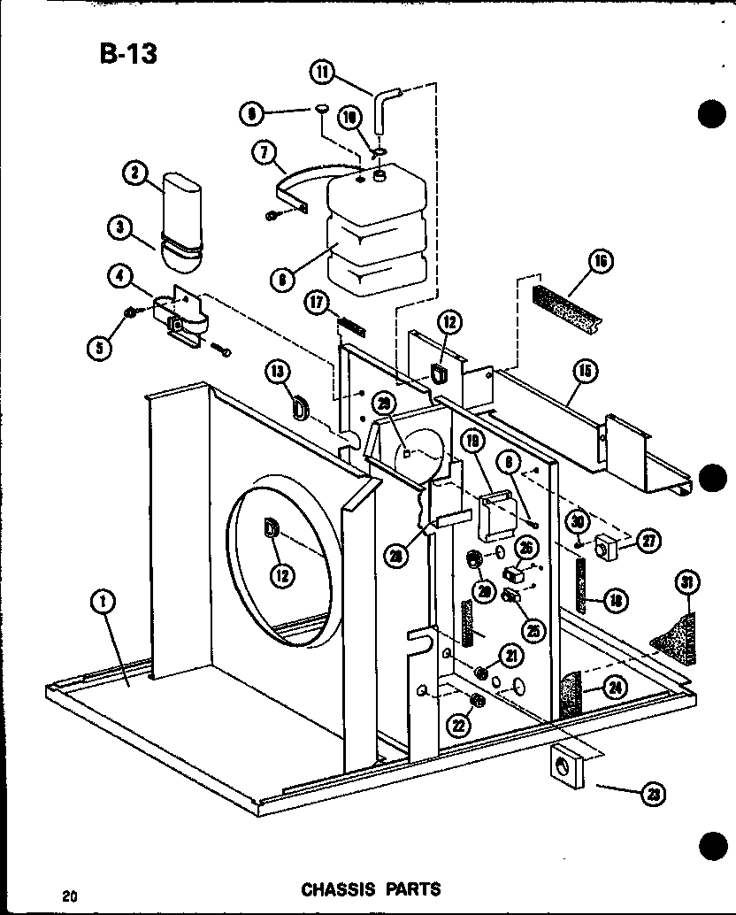 Chassis parts (epcg4213-1b/p67470-4c) (epcg4815-1b/p67470-5c) (epcg4815-1b/p67470-7c) (epcg6017-1b/p67470-6c) (epcg6017-3b/p67470-8c)