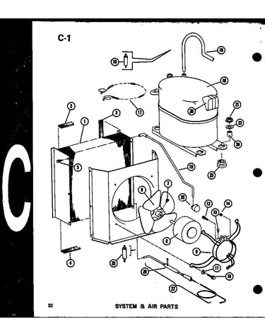 System & air parts (epcg4213-1b/p67470-4c) (epcg4815-1b/p67470-5c) (epcg4815-1b/p67470-7c) (epcg6017-1b/p67470-6c) (epcg6017-3b/p67470-8c)