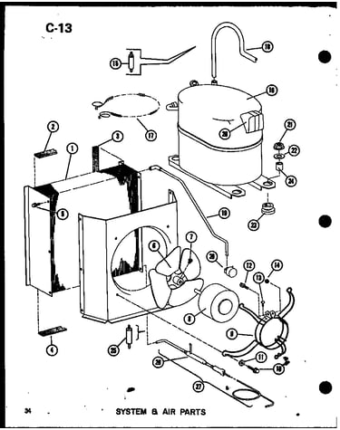 System & air parts (epcg4212-1b/p67470-9c) (epcg4812-1b/p67470-10c) (epcg4812-3b/p67470-12c) (epcg6012-1b/p67470-11c) (epcg6012-3b/p67470-13c)