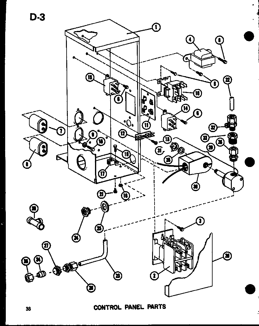 CONTROL PANEL PARTS (EPCG4212-1B/P67470-9C) (EPCG4812-1B/P67470-10C) (EPCG4812-3B/P67470-12C) (EPCG6012-1B/P67470-11C) (EPCG6012-3B/P67470-13C)