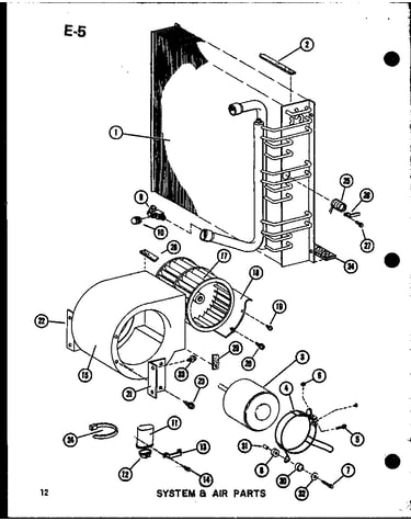 System & air parts (epcg2408-1c/p67470-14c) (epcg3010-1c/p67470-15c) (epcg3612-1c/p67470-16c)