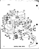 Control panel parts (epcg2408-1c/p67470-14c) (epcg3010-1c/p67470-15c) (epcg3612-1c/p67470-16c)